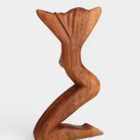 Абстракция &laquo;Красота&raquo;, 14&times;4&times;25 см, дерево суар
