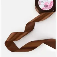 Лента атласная, 40 мм, 23&plusmn;1 м, коричневая №31
