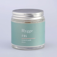 Свеча ароматическая "Hygge" #14 Абсент, соевый воск, в банке, 90 г