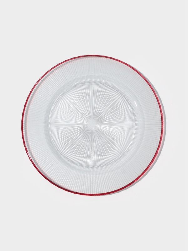 Тарелка подстановочная "Radiant" 33 см, цвет прозрачный