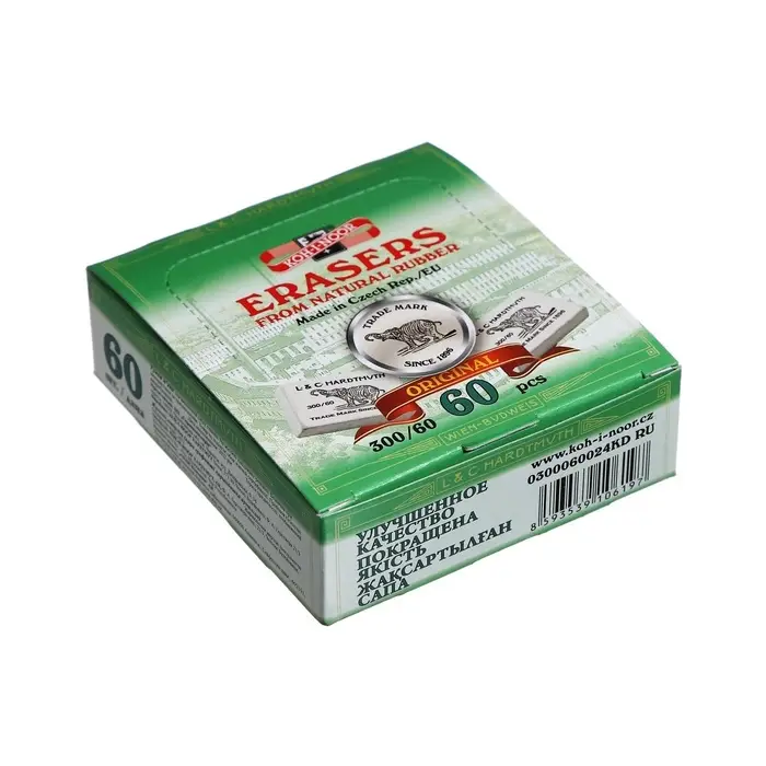 Ластик каучуковый K-I-N, ELEPHANT, 300/60, 32&times;18&times;8 мм, белый