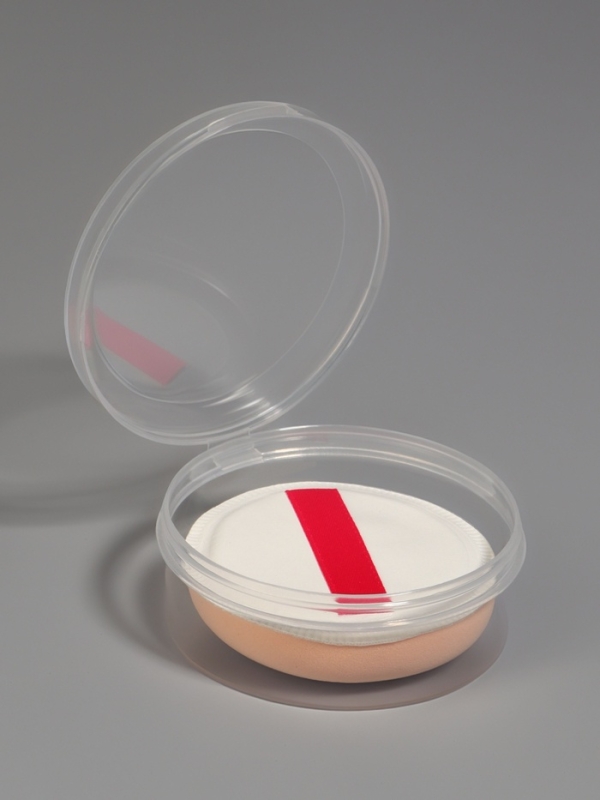 Спонж д/макияжа круг с держат d5см  в пласт футляре латекс белый пакет QF Спонж д/макияжа круг с держат d5см  в пласт футляре латекс белый пакет QF