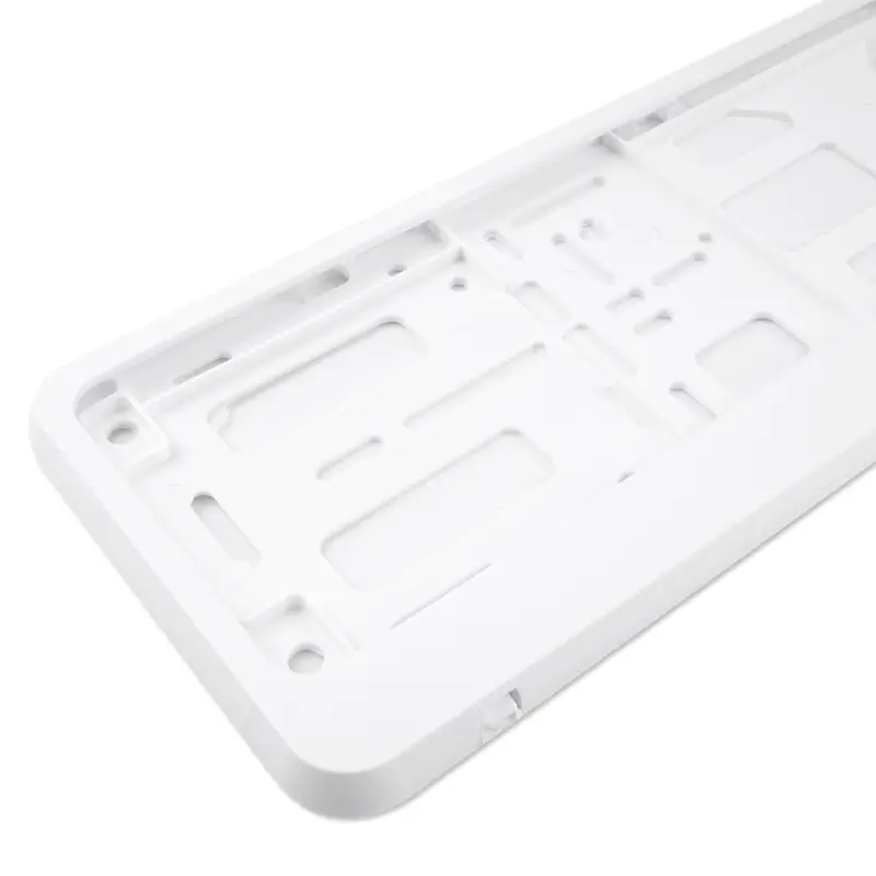 Рамка под номерной знак двусоставная (белая) AVS RN-17