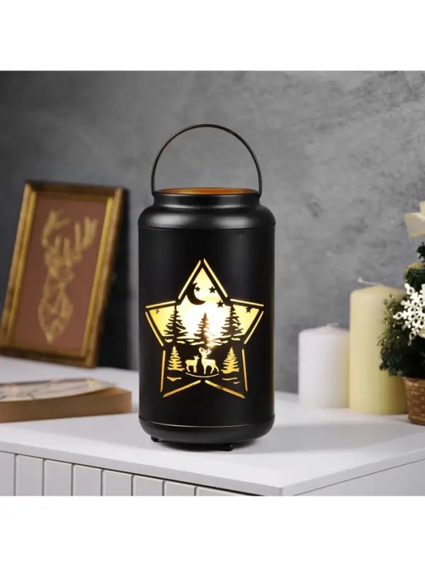 Светодиодная фигура &laquo;Звездная ночь&raquo;, 12.3&times;23 см, 1 LED, от батареек АААх3, свечение тёплое белое