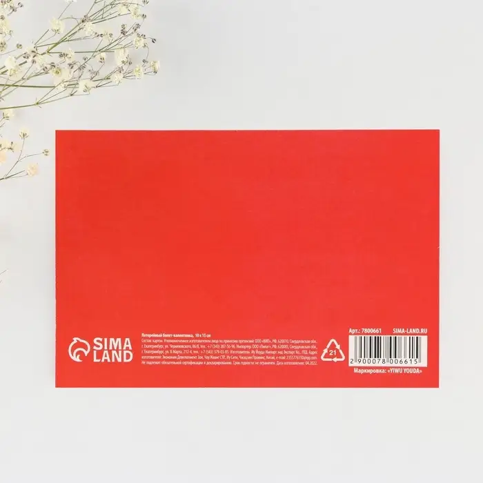 Открытка, лотерейный билет «Замур-р-рчательное будущее», 10 х 15 см. Открытка, лотерейный билет «Замур-р-рчательное будущее», 10 х 15 см.