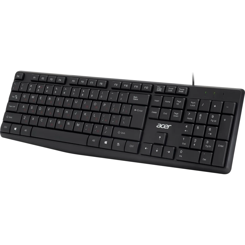 Набор клавиатура+мышь Acer OMW141 кл/мышь:черный USB (ZL.MCEEE.01M)