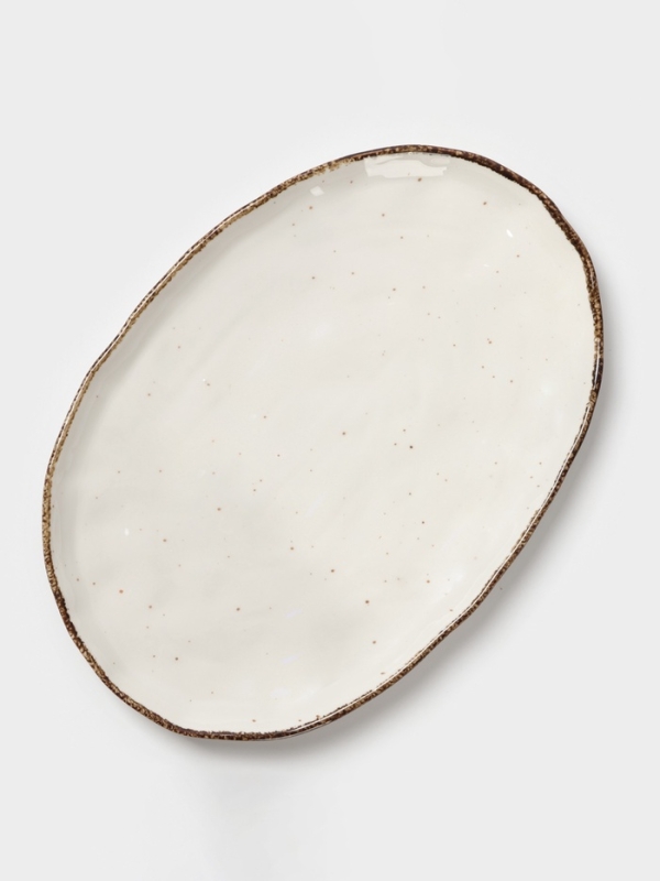 Блюдо овальное Magistro Блюдо овальное Magistro "Alpine Frost" 33см 33х22,8х2,5 цвет белый