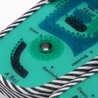 Массажёр для ног, тапочки, пара, 28 см, размер 39-43, синий