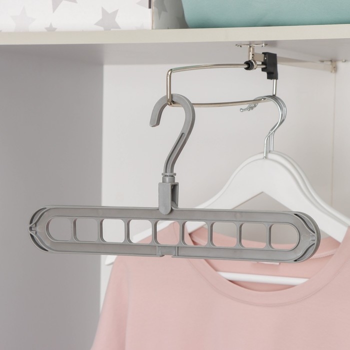 Вешалка органайзер - трансформер, 33,5×17,5 см, цвет МИКС