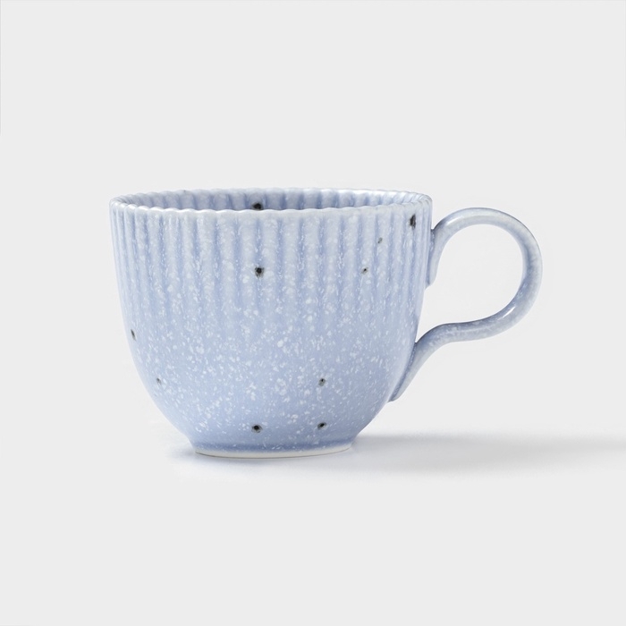 Чайная пара Доляна «Коралл», 275 мл, фарфор, голубая Чайная пара Доляна «Коралл», 275 мл, фарфор, голубая