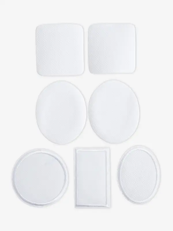 Набор заплаток для одежды, термоклеевые, 7 шт., белый