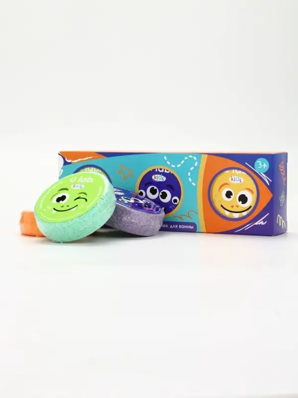 Набор бомбочек для ванны  Набор бомбочек для ванны "Монстрики", 3x100 г