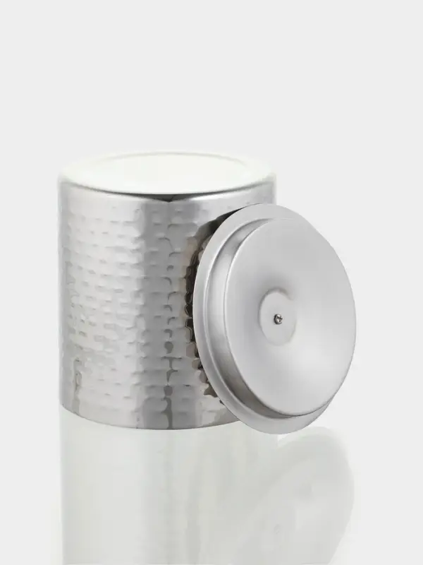 Ведро для льда с крышкой &laquo;Серебро&raquo;, 14.5&times;14.5&times;18 см, нержавеющая сталь