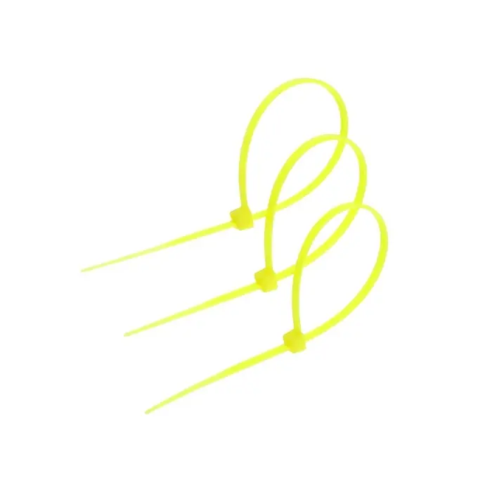 Хомут нейлоновый для стяжки, ТУНДРА, 2.5×150 мм, желтый, 25 шт.