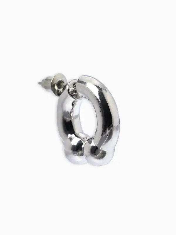 Моносерьга &laquo;Циркуляр&raquo;, 1 шт. цвет серебро