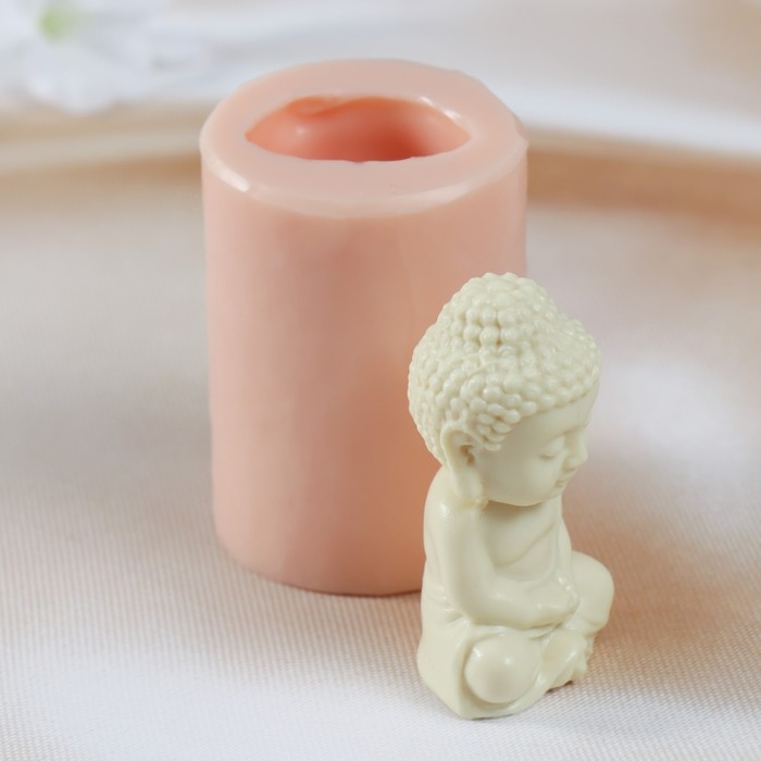 Молд силиконовый Молд силиконовый "Будда" изделие 3,5х2,8х6,5 см