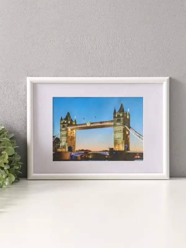 Фоторамка для фото 21х30 см, с паспарту 15х21 см, Vivo, белый