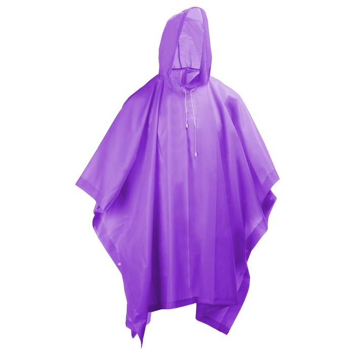 Дождевик - пончо maclay, размер единый, фиолетовый Дождевик - пончо maclay, размер единый, фиолетовый