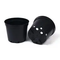 Горшок для рассады, 5 л, d=22 см, h=18 см, чёрный, Greengo