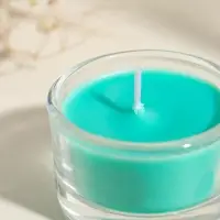 Набор свечей ароматических в стекле, 6 шт. ароматы: роза, свежесть, жасмин, лаванда, 19&times;13&times;3.3 см