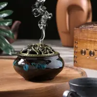 Курильница для благовоний, подставка для конусов TAKE IT EASY &laquo;Древняя&raquo;, 6.5&times;9.5 см, синяя