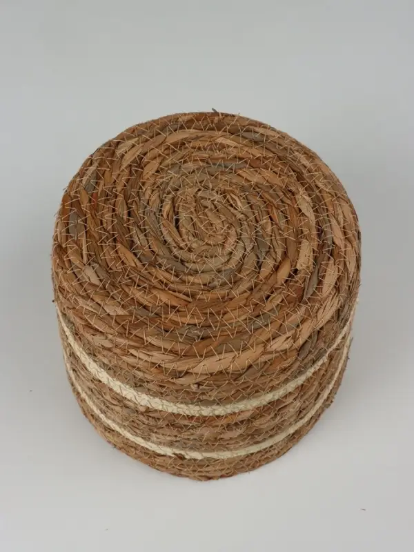 Корзина плетеная (рогоз), D20 H15 B17, 1 шт.