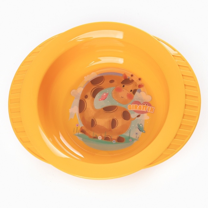 Тарелка детская на присоске Giraffix, цвет МИКС Тарелка детская на присоске Giraffix, цвет МИКС
