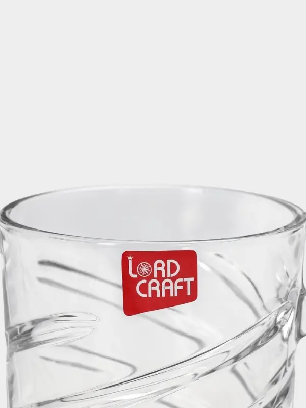 Набор кружек Lord-Line, 170 мл, 6 шт., стекло, прозрачный