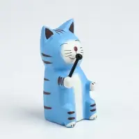 Фигурка &laquo;Кот с микрофоном&raquo;, 3&times;4&times;8 см, дерево, МИКС