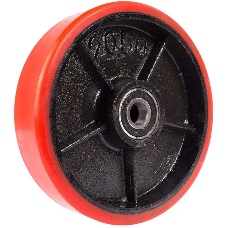Колесо для тележки полиуретан 200х50мм с подш для тележек гидравлич 1001405