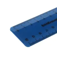 Линейка 20 см ErichKrause Classic, синяя, флоупак