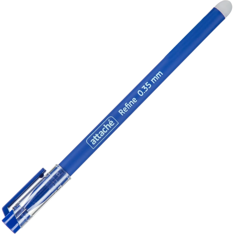 Ручка гелевая стираем. Attache Refine 0,35,soft touch,син 12шт/уп(1839407)