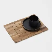 Коврик из тикового дерева, 30&times;20&times;0.7 см