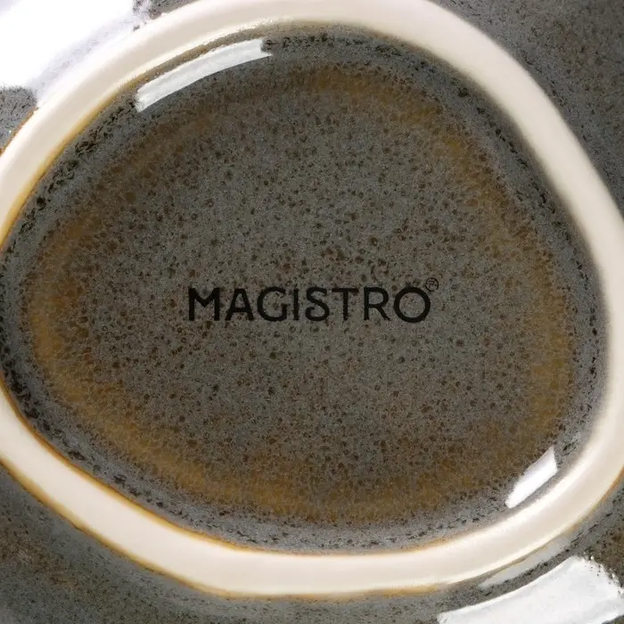 Набор салатников фарфоровых Magistro Fog, 2 предмета: 340 мл, серый