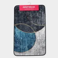 Коврик для дома Доляна &laquo;Мэни&raquo;, 50&times;80 см, синий