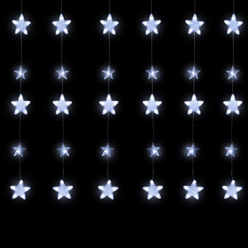 Гирлянда светодиодная Бахр 2.4x0.9м Звездоч,IP20,186LED,бел,8реж 4356974