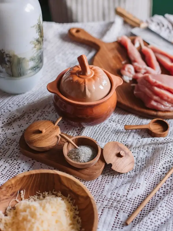 Горшочек для запекания Кунгурская керамика &laquo;Луговой&raquo;, 600 мл, с ручками, керамика, оранжевый