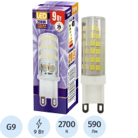 Лампа светодиодная PLED-G9  9w  2700K 590Lm 175-240V Jazzway