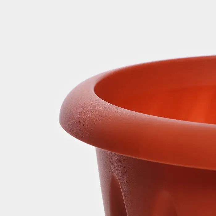 Горшок для цветов с поддоном &laquo;Фелиция&raquo;, 3.6 л, d=22.5 см, h=17.2 см, пластиковый, терракотовый