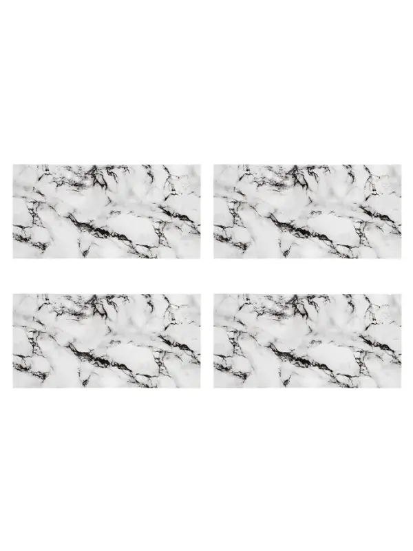 Стеновая панель самоклеящаяся TAKE IT EASY, 300&times;600 мм, цвет мрамор бьянко негро, 10 шт.
