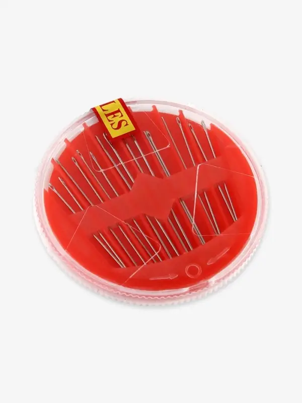 Швейный набор, 42 предмета, в футляре, 12&times;12&times;3 см, чёрный