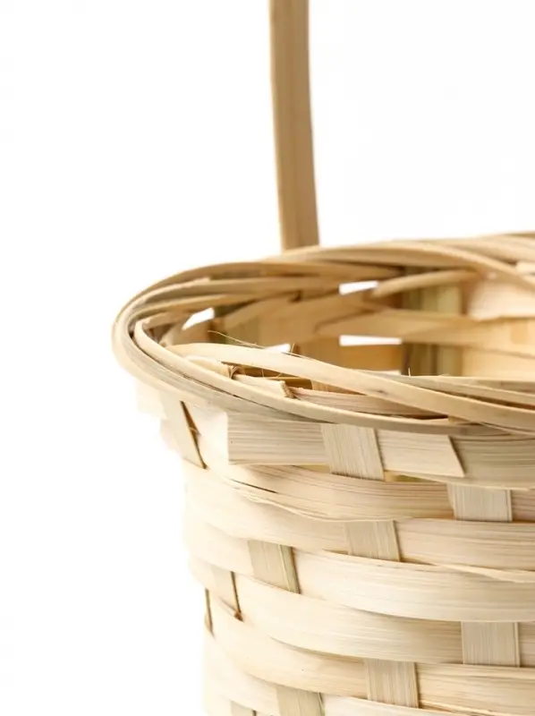 Корзина плетёная, d=17&times;9&times;30 см, бамбук