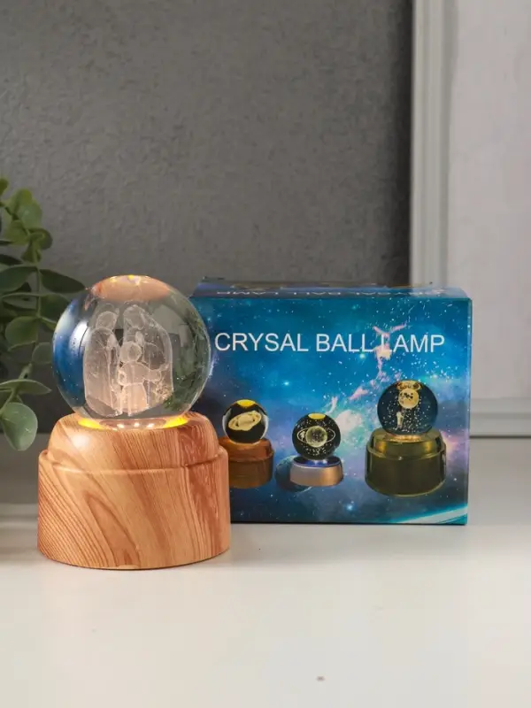 Сувенир стекло свет Сувенир стекло свет "Шар. Рождение" 6хLED шар d=6 см, крутится, USB 7х7х10 см