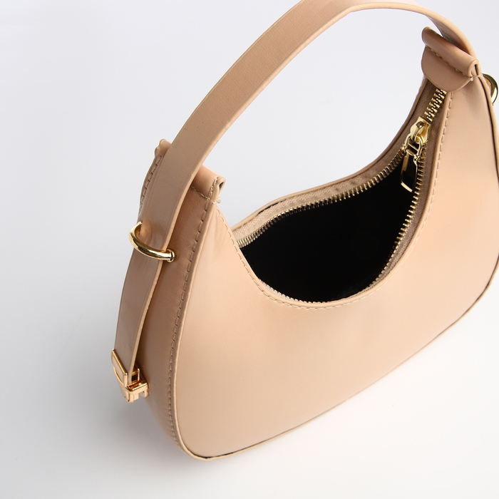 Сумка женская багет на молнии, цвет бежевый Сумка женская багет на молнии, цвет бежевый