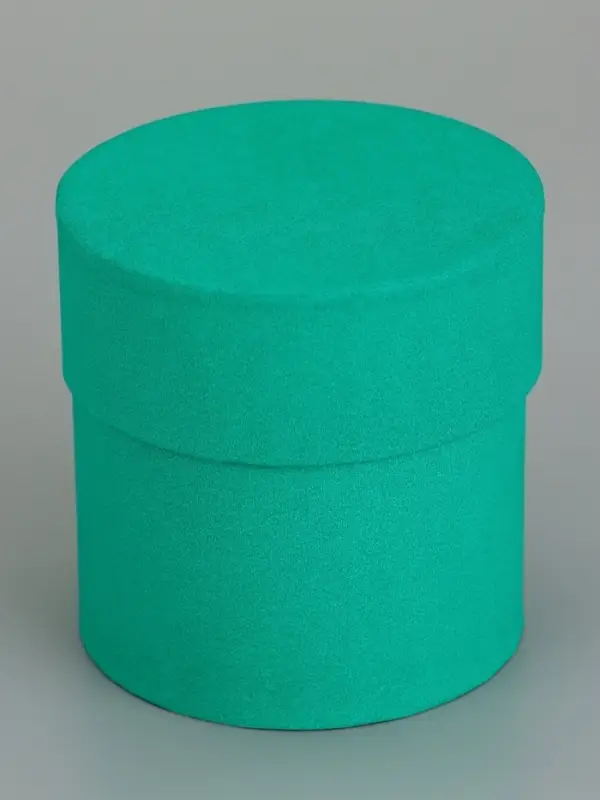 Коробка подарочная круглая, шляпная, изумрудная, 10&times;10 см