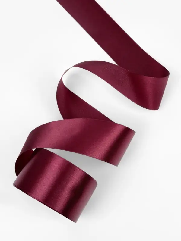Лента атласная, 50 мм, 23&plusmn;1 м, винная №165