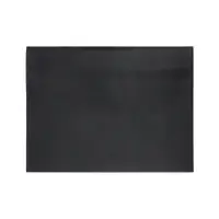 Папка-конверт на кнопке, формат А4, кожзам, черная