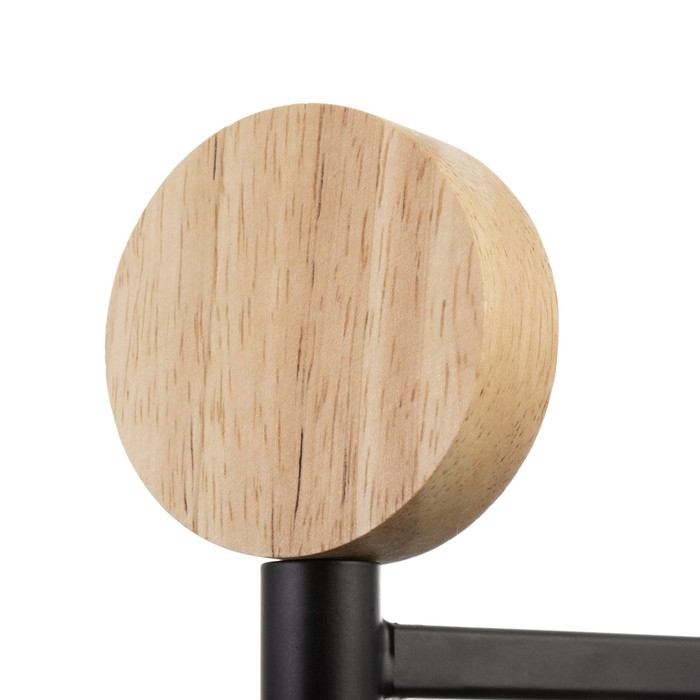 Бра с выключателем на проводе "Пиатти" LED 12Вт 4000К черный 15х26х16см