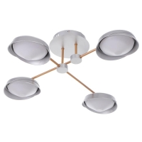 Люстра 1852/4 LED 64Вт 3000-6000К серо-золотой 65х65х17 см BayerLux