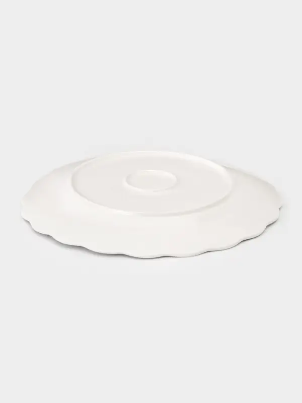 Тарелка Garden rose, d=26 см, фарфор, белая